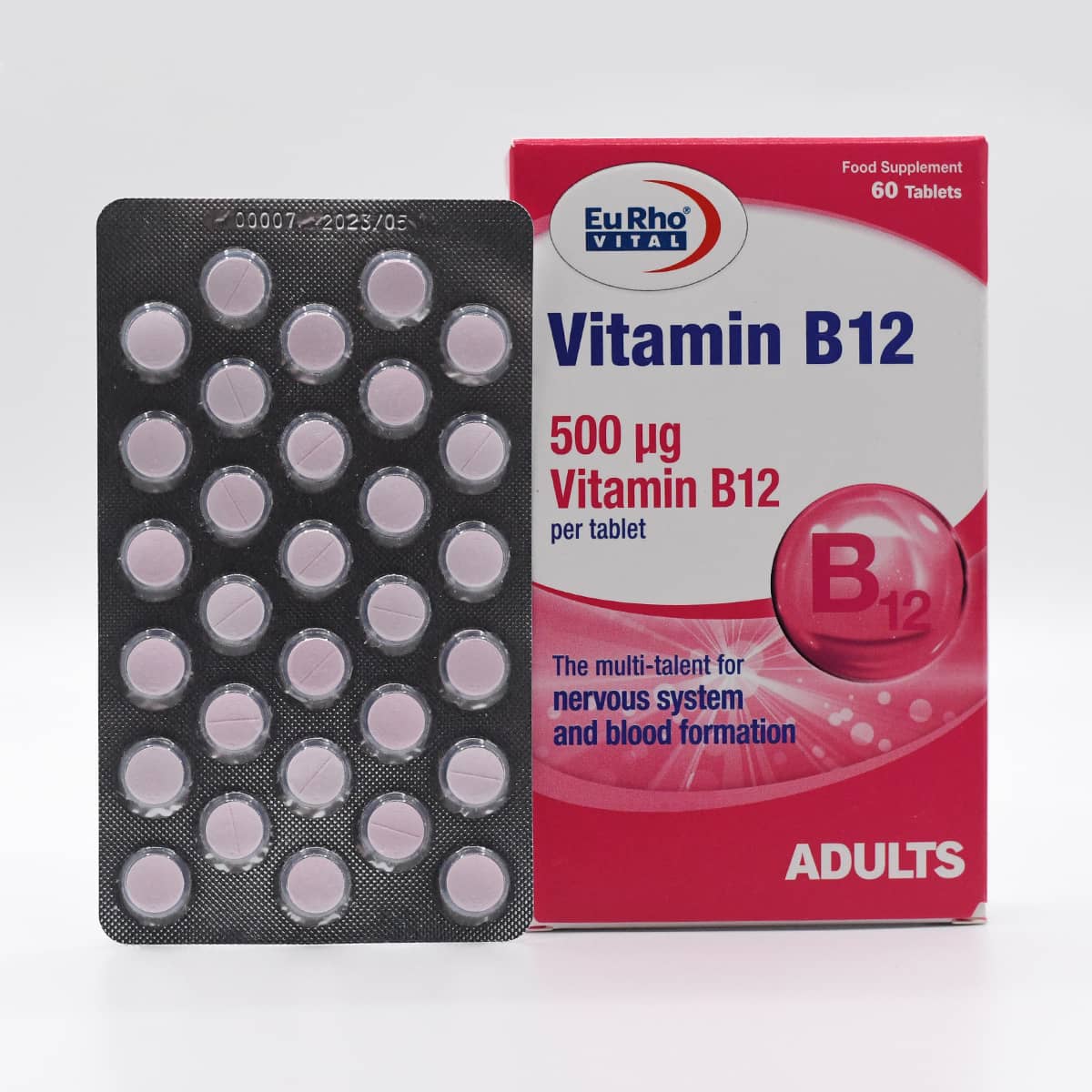 Familiarity with vitamin B12 tablets