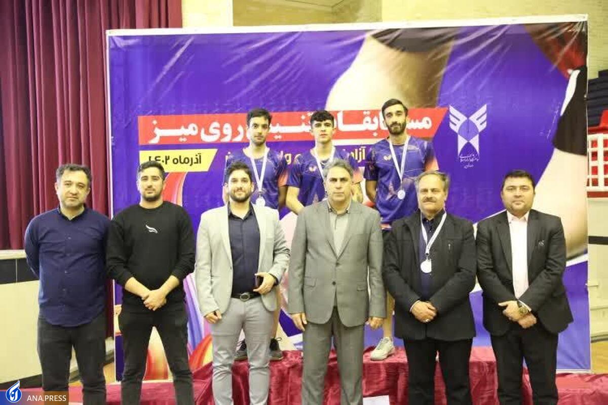 اصفهان قهرمان مسابقات تنیس دانشجویان پسر دانشگاه آزاد شد  نایب قهرمانی به میزبان رسید