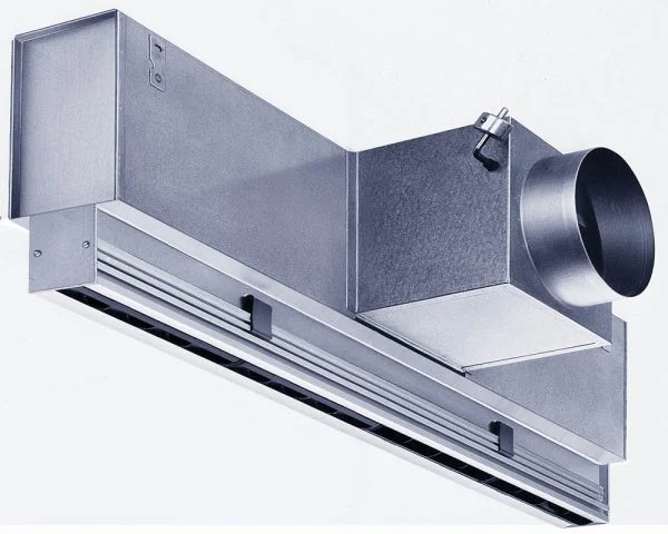 Air distribution in large halls with plenum box and flexi pipe