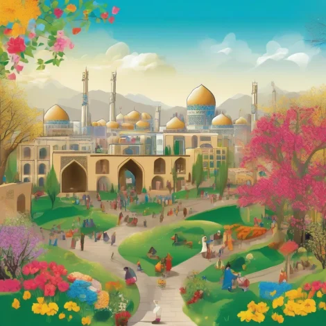 شهرهای مرکزی ایران در نوروز